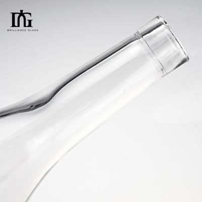 Glasflaschen für Alkohol Gin Whisky Wein Wodka Custom Label Bildschirmdruck Schraubkappe