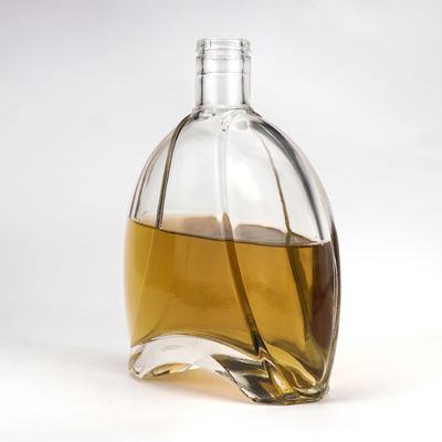Glasflasche mit versiegeltem Korkdeckel für Wodka Tequila Gin für Kaffee Wein Basismaterial