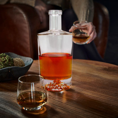 Super Flint Glasflasche Kapazität 600ml/700ml/750ml Perfekt für Spirituosen und Getränke