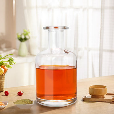 Siebdruck Warmstempelmalerei 750 ml klare Glasflasche für Spirituosen und Getränke