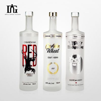 500 ml 750 ml klare Glas Rotweinflasche mit recycelbarem Glas