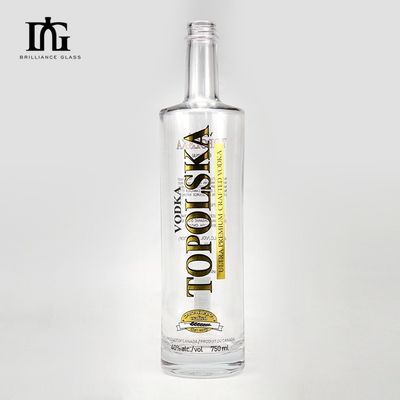 500 ml 750 ml klare Glas Rotweinflasche mit recycelbarem Glas