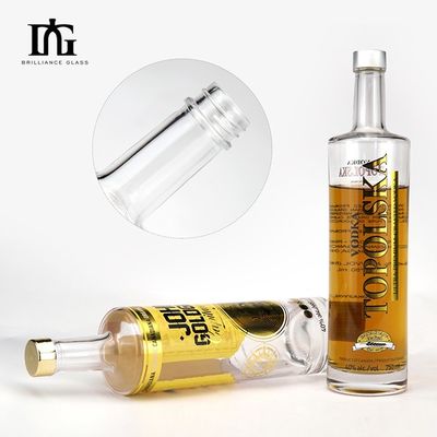 500 ml 750 ml klare Glas Rotweinflasche mit recycelbarem Glas