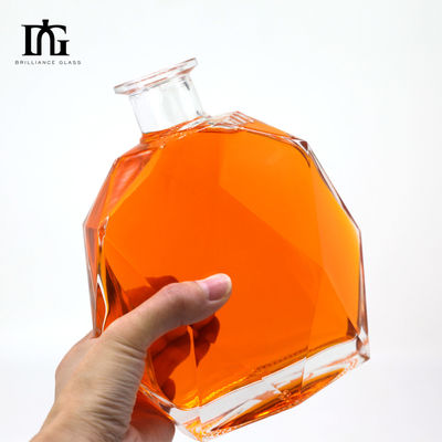 Glasmaterial Besondere Form 500 ml Brilliance Flasche für Wodka Rum Gin Spirituosen