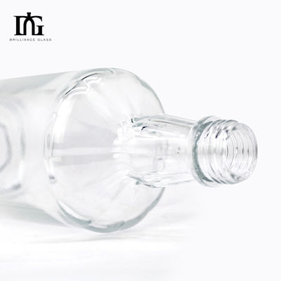 Glas-Basismaterial 750 ml leere Spirituosen Whisky-Weinflasche für Flaschen mit Alkohol