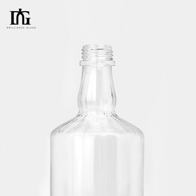 Glas-Basismaterial 750 ml leere Spirituosen Whisky-Weinflasche für Flaschen mit Alkohol