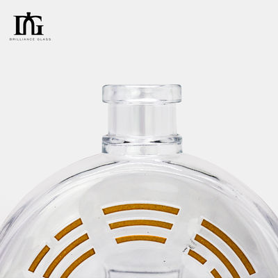 Glaskragen 450 ml 700 ml 750 ml Rum Wodka Whisky Likör Gin Spirituosen Flasche mit Kork
