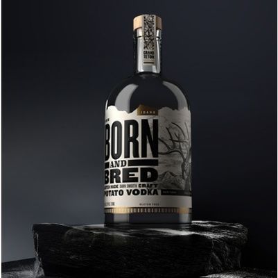 Durchsichtige runde Glasflasche für Spirituosen Wodka Gin Rum Brandy 750 ml 500 ml 375 ml Kapazität