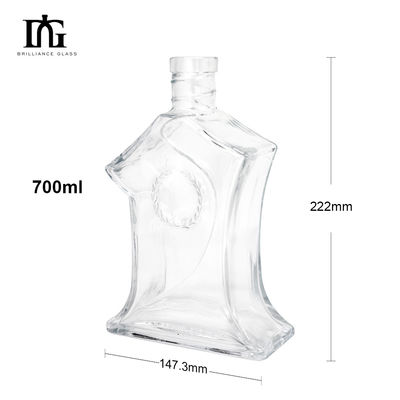 Kappe Korkenschraube Beide 700ml 70cl 750ml 75cl Glasflasche für Brandy Whiskey Gin Wodka