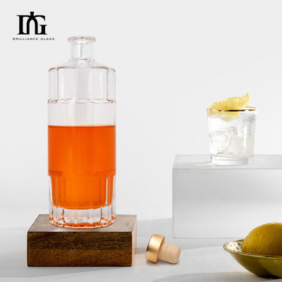 Akzeptables Kundenlogo Glasflaschen für Saft Brilliance Gin Wodka Flaschen Verkauf