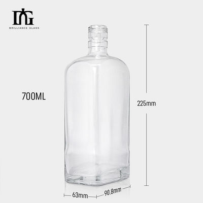 500 ml 700 ml Spezialsäfte Getränke Liquor Spirituosen Glasflasche mit Korken und Schraubverschluss