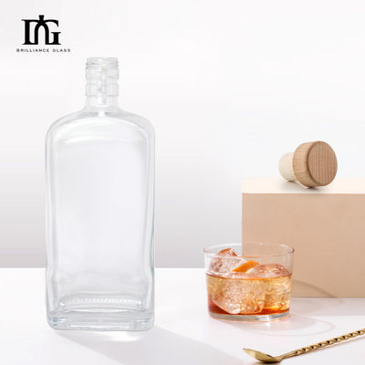 500 ml 700 ml Spezialsäfte Getränke Liquor Spirituosen Glasflasche mit Korken und Schraubverschluss