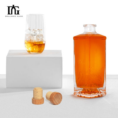 Versiegelungsart Korken 500 ml klare Flaschen aus Glas für Spirituosen aus Tequila