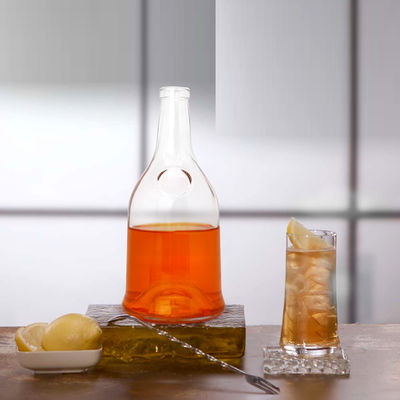 Custom Logo 500 ml/700 ml Glasflasche für Brandy Saft Wein oder Likör einzigartige Gestaltung
