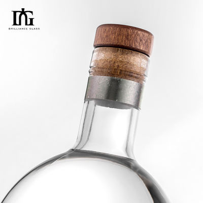 Custom Logo 500 ml/700 ml Glasflasche für Brandy Saft Wein oder Likör einzigartige Gestaltung