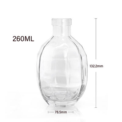 Glaskörper 250 ml 375 ml 500 ml Wodka Likör Wein Spirituosen Flasche mit Deckel für Brandy Whisky