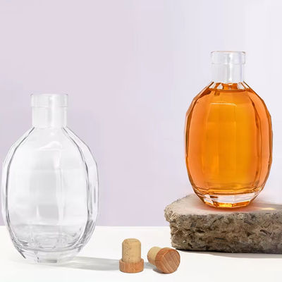 Glaskörper 250 ml 375 ml 500 ml Wodka Likör Wein Spirituosen Flasche mit Deckel für Brandy Whisky