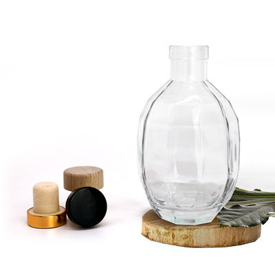 Glaskörper 250 ml 375 ml 500 ml Wodka Likör Wein Spirituosen Flasche mit Deckel für Brandy Whisky