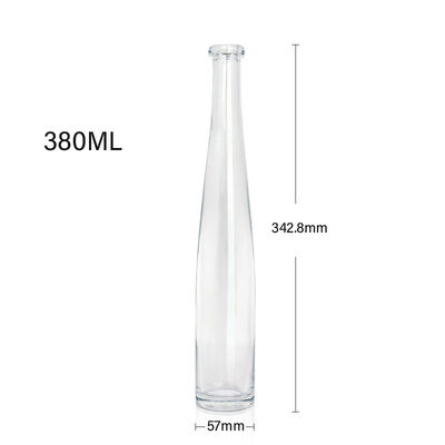 Gravierende Oberfläche Handhabung 380 ml 700 ml Glasflasche für Tequila Whisky Wodka Rum Brandy