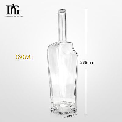 375 ml 500 ml 700 ml Einzigartiges Design Wodka Gin Whiskey Spirituosen Glasflasche mit Kork