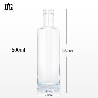 Brandy Saft Wein Spirituosen Glasflasche mit individueller Form und 700ml Kapazität