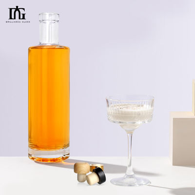 Brandy Saft Wein Spirituosen Glasflasche mit individueller Form und 700ml Kapazität
