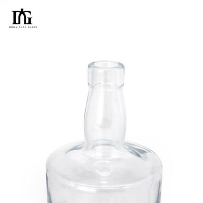 Körpermaterial Glas 260 ml Miniflaschen Klarglasflasche für Whisky-Weinlikör