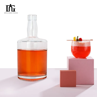 Körpermaterial Glas 260 ml Miniflaschen Klarglasflasche für Whisky-Weinlikör