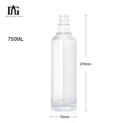 End 250 ml/350 ml/500 ml/550 ml/650 ml/700 ml/750 ml Glasflaschen für Spirituosen Alkohol Wodka