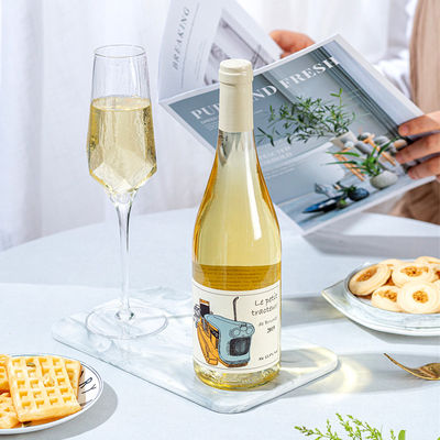 375 ml/500 ml/750 ml elektroplattierte goldene Schaumweinflasche mit Korkversiegelung