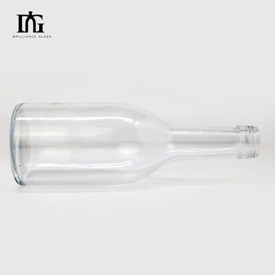 Bereitstellung freier Proben Akzeptabel OEM/ODM 750 ml Glasweinflasche mit Design und Korkkappe