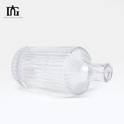 Klarer Kristall Rum Gin Wodka Flasche Top Verkauf 360 ml 500 ml 700 ml Custom für Liquor Glasflasche