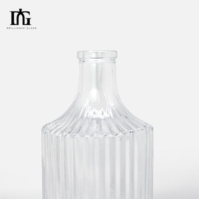 Klarer Kristall Rum Gin Wodka Flasche Top Verkauf 360 ml 500 ml 700 ml Custom für Liquor Glasflasche