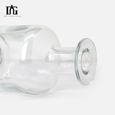 Custom Design Druckbildschirm Klar Frosted 500 ml Glasflasche für Wodka Whisky Liquor