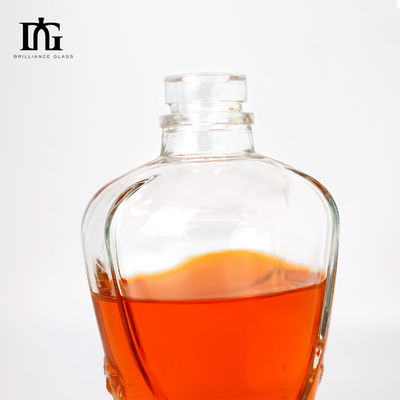 Andere Getränke 50 cl leere Wodka Whisky Glasflasche mit Korkdeckel und matte Oberfläche