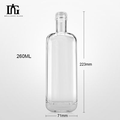 Direktklare Glasflasche für Wodka Whiskey Gin 420 ml/500 ml/700 ml/750 ml Industrie