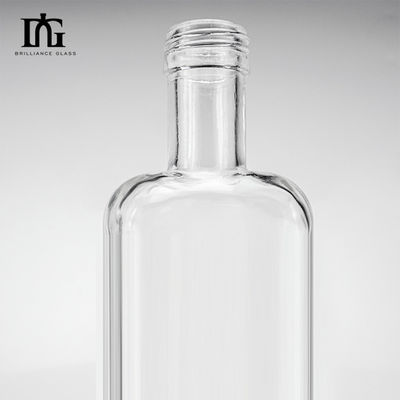 Direktklare Glasflasche für Wodka Whiskey Gin 420 ml/500 ml/700 ml/750 ml Industrie