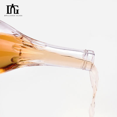500 ml/700 ml/750 ml Glas Whisky Flasche mit Korken und einzigartigem Design