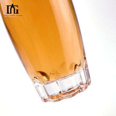 500 ml/700 ml/750 ml Glas Whisky Flasche mit Korken und einzigartigem Design