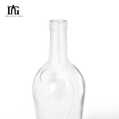 750 ml Glasweinflasche für Spirituosen Whisky Kragen Material Glas Kappe Typ Korkschraube beide
