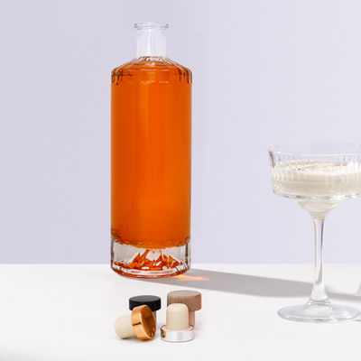 Umweltfreundliche Dichtungsart CORK Glas Weintisch für Whiskyflaschen und Glasflaschen
