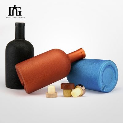 500 ml Glasflasche mit Korken und Schraubkappe für Olivenöl Likör Gin Wodka Flüssigkeit Verkauf