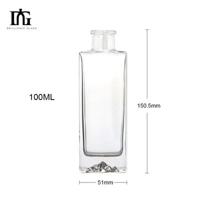 250 ml/350 ml/500 ml/550 ml/650 ml/700 ml/750 ml Glasflasche Korkenverschluss für Wodka Rum Brandy