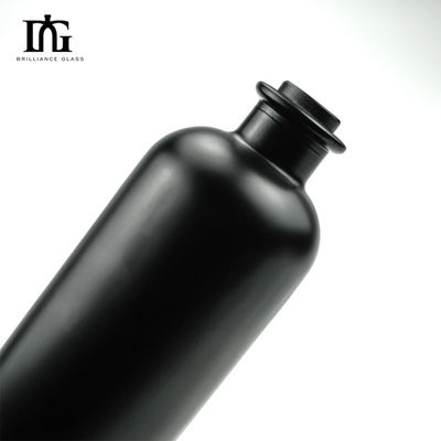 OEM/ODM akzeptabel 750 ml Wodka-Liter Glasflasche mit Metalldeckel und Korkschraubkappe