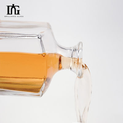 500 ml/700 ml/750 ml/1000 ml Glas Whisky Flasche mit quadratischem Design
