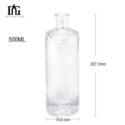 Versiegelungsart Korken 750 ml Quadratglasweinflasche für Liquorflaschen mit individuellem Design