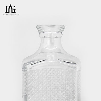 Speziell angefertigte Glasflasche mit erhöhtem Boden 700 ml Kapazität für Spirituosen Whisky Wodka Gin Tequila