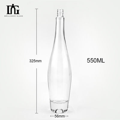 Durchsichtige Flasche aus Glas für Champagner/Whisky/Wodka/Liquor