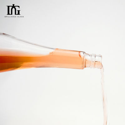 Durchsichtige Flasche aus Glas für Champagner/Whisky/Wodka/Liquor