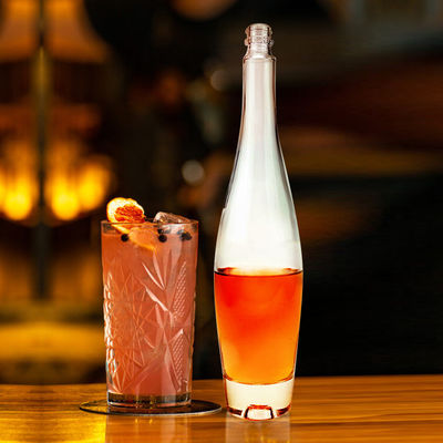 Durchsichtige Flasche aus Glas für Champagner/Whisky/Wodka/Liquor